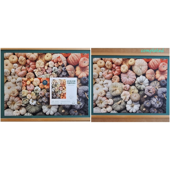 🧩 Jigsaw Puzzle 1000 pieces "Heirloom Pumpkins" by Galison 🧩 - Picture 4 of 7